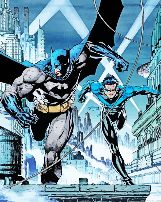 Batman And Nightwing Painting By Numberss.png