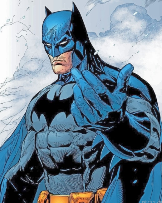 Batman The Super Hero Cartoons Painting By Numberss.png