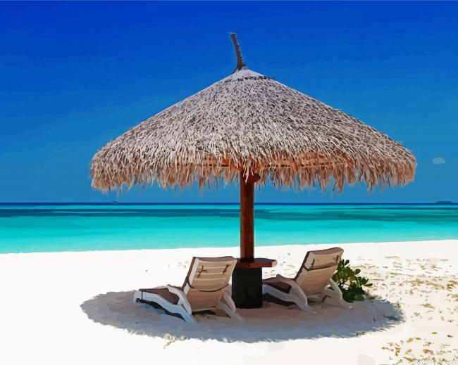 Beach Chairs In Bahamas Painting By Numberss.png