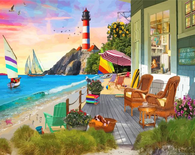 Beach Vacation Painting By Numberss.png