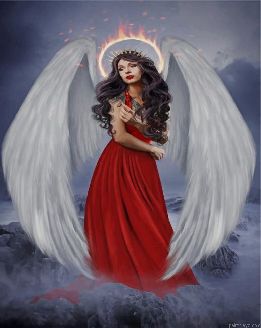 Beautiful Angel New Painting By Numberss.png
