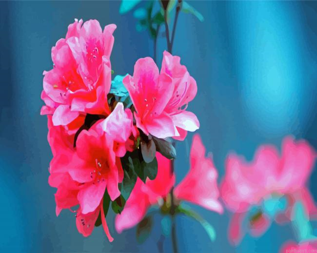 Beautiful Azaleas Flowers Painting By Numberss.png
