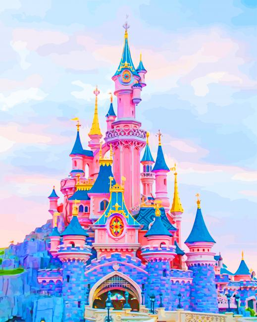 Beautiful Castle New Painting By Numberss.png