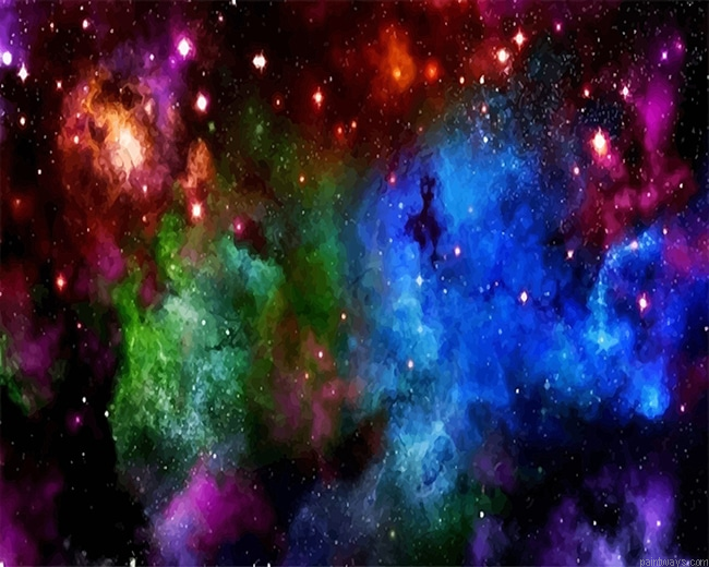Beautiful Colorful Space New Painting By Numberss.png