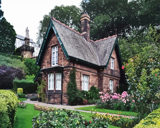 Beautiful Cottage Painting By Numberss.png