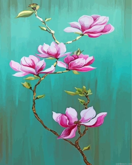 Beautiful Magnolias Painting By Numberss.png