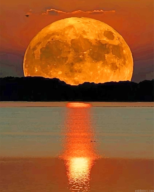 Beautiful Moon New Painting By Numberss.png