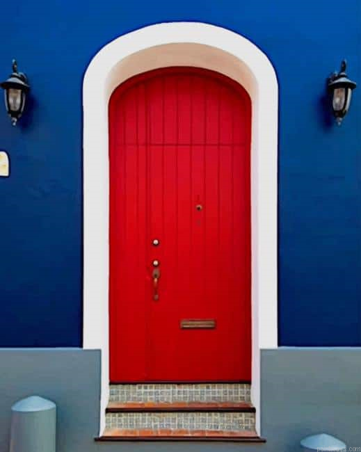 Beautiful Red Door New Painting By Numberss.png