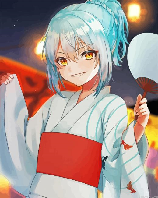 Beautiful Rimuru Tempest Painting By Numberss.png