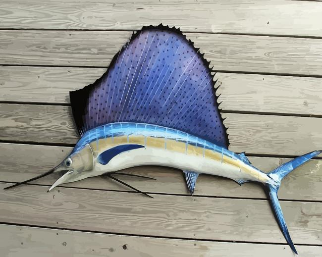 Beautiful Sailfish Painting By Numberss.png