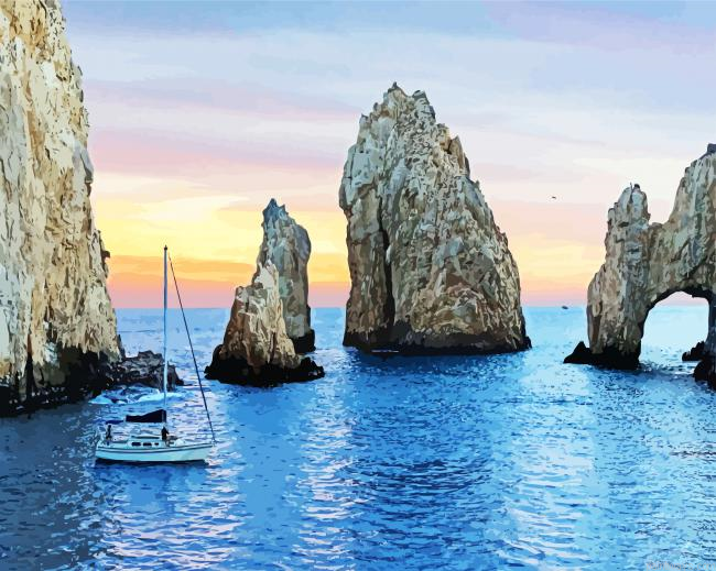 Beautiful Seascape In Baja Painting By Numberss.png