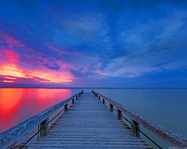 Beautiful Seascape Painting By Numberss.png