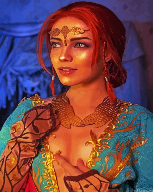 Beautiful Triss Merigold Painting By Numberss.png