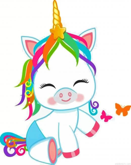 Beautiful Unicorn Painting By Numberss.png