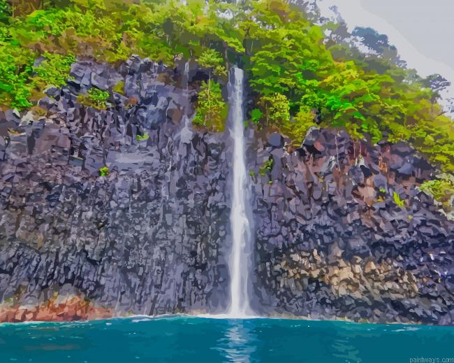 Beautiful Waterfall New Painting By Numberss.png