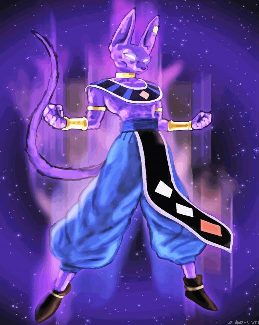 Beerus Character Painting By Numberss.png