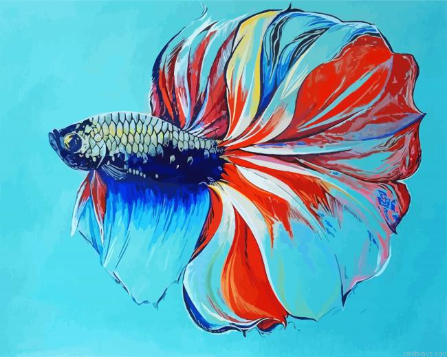 Betta Siamese Fish Painting By Numberss.png