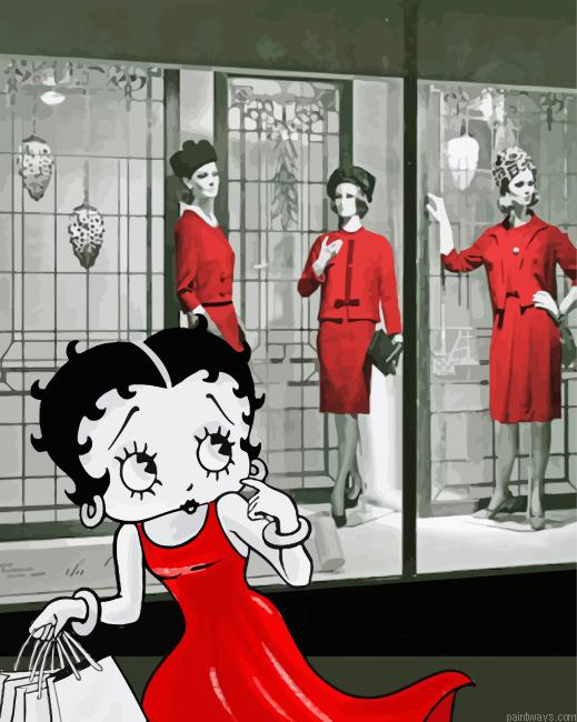 Betty Boop Cartoon Painting By Numberss.png