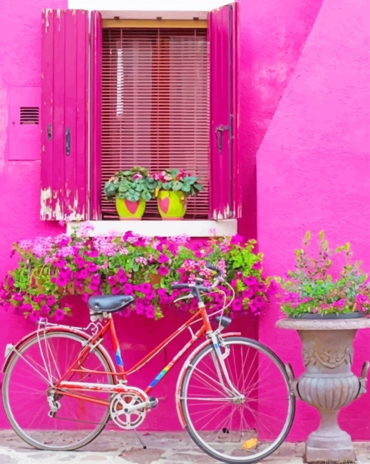 Bicycle In Burano Italy New Painting By Numbers.png