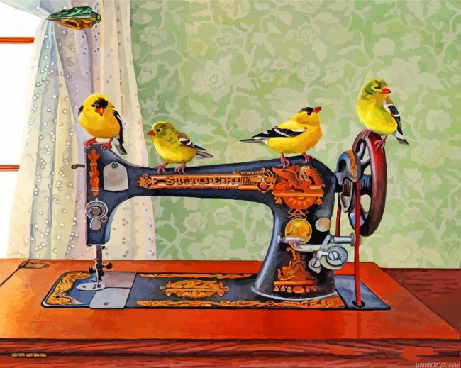 Birds On Swing Machine Painting By Numbers.png