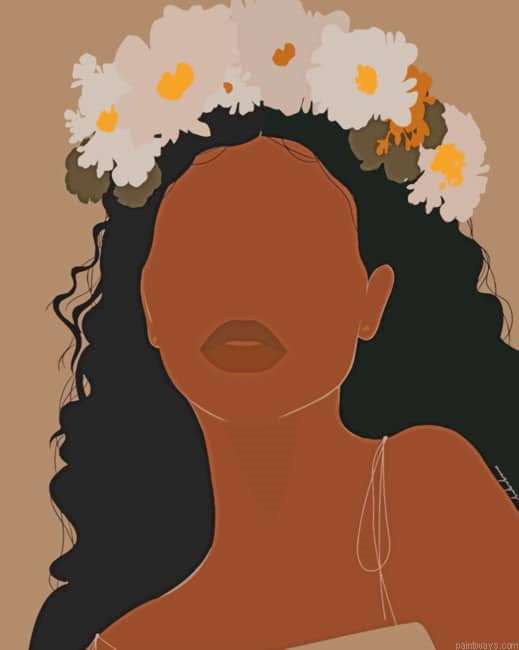 Black Girl Art Illustration Painting By Numberss.png