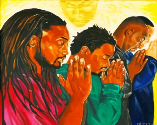 Black Men Praying Painting By Numbers.png