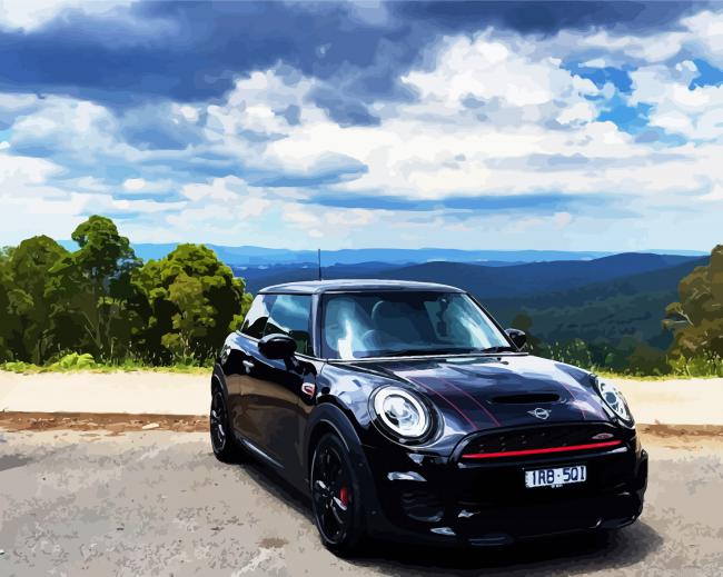 Black Mini Cooper Painting By Numberss.png