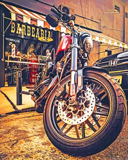 Black Motorcycle Painting By Numberss.png