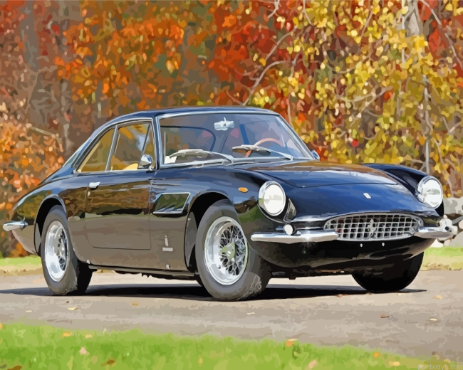 Black Retro Ferrari Car Painting By Numberss.png