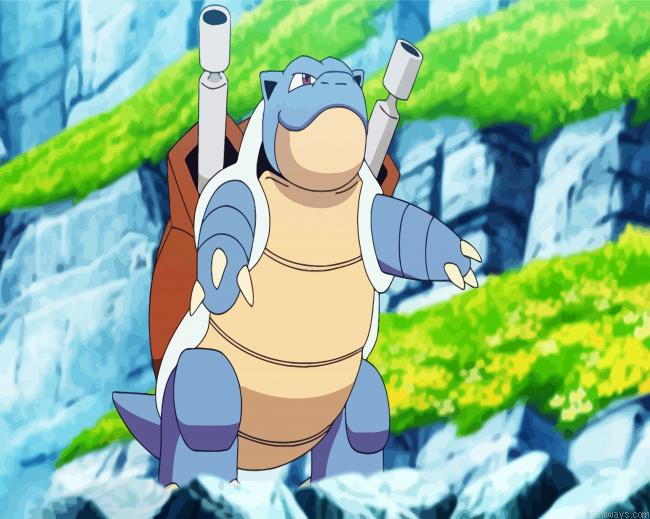 Blastoise Character Painting By Numberss.png