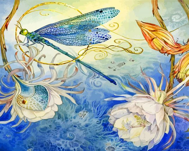 Blue Dragonfly Painting By Numberss.png