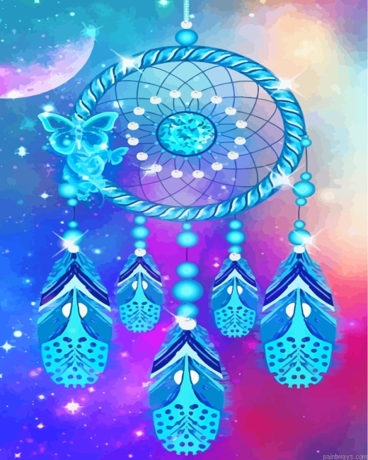 Blue Dream Catcher Painting By Numberss.png