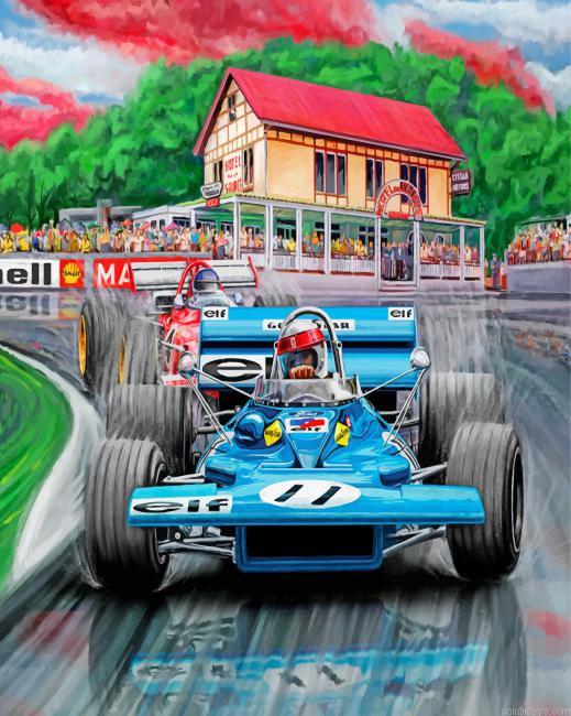 Blue Formula 1 Car Painting By Numbers.png
