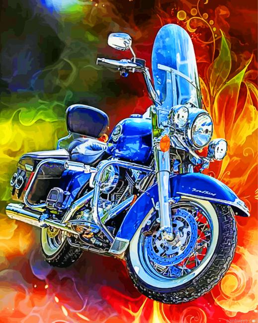 Blue Motorcycle Painting By Numbers.png
