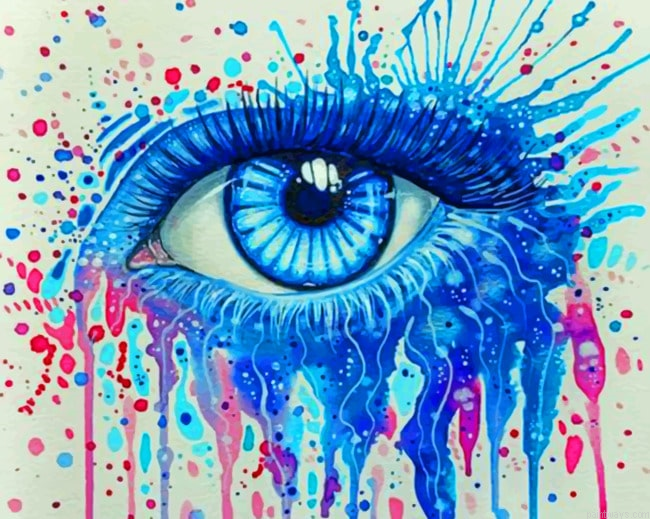 Blue Pink Splash Eye Arts Painting By Numberss.png
