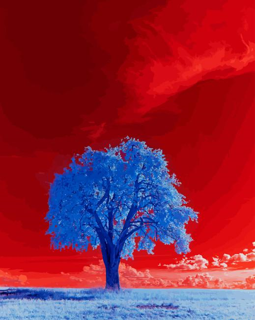 Blue Tree New Painting By Numberss.png