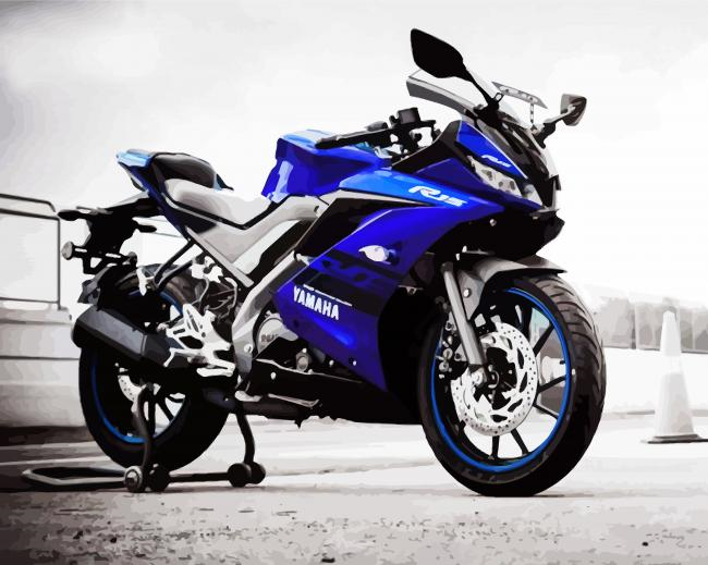 Blue Yamaha R15 V3 Painting By Numberss.png