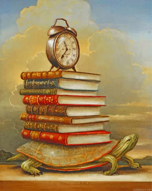 Books On Turtle Painting By Numbers.png