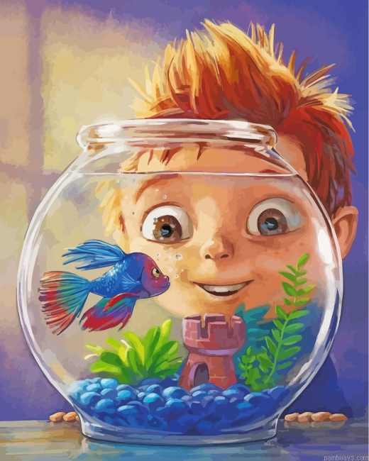 Boy And Fish Painting By Numbers.png