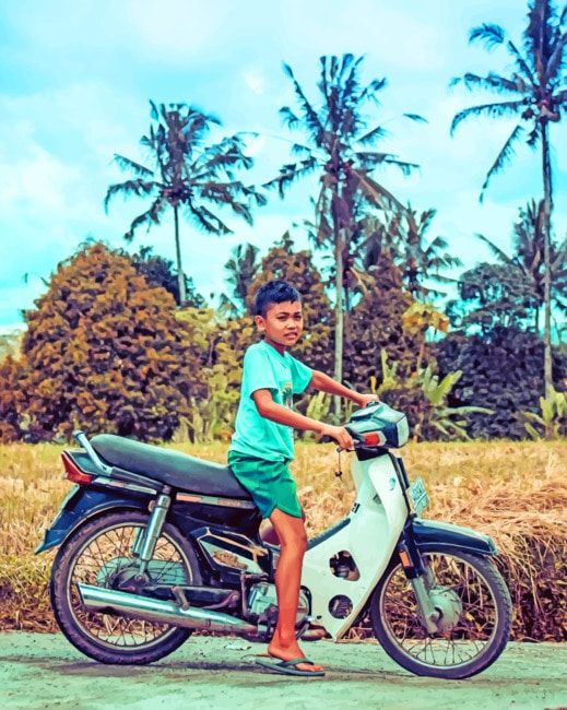 Boy Riding Motorcycle Painting By Numberss.png