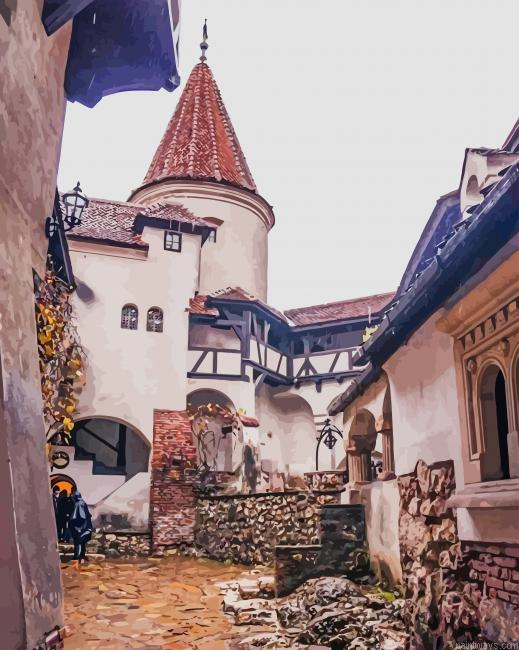 Bran Castle Romania New Painting By Numberss.png