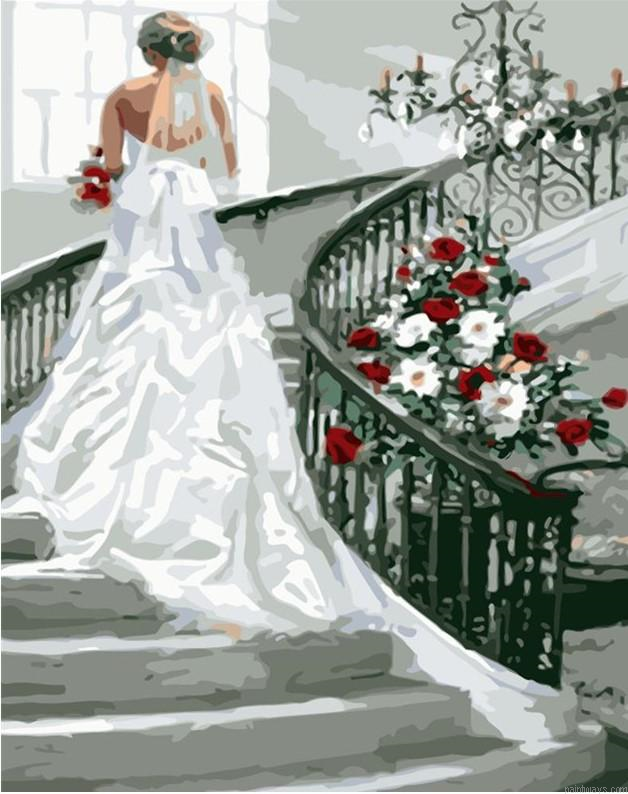 Bride In Wedding Painting By Numbers.png