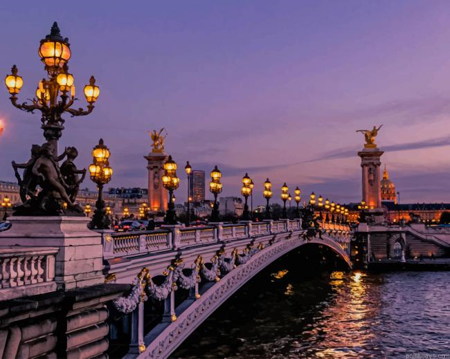 Bridge During Night Time New Painting By Numberss.png