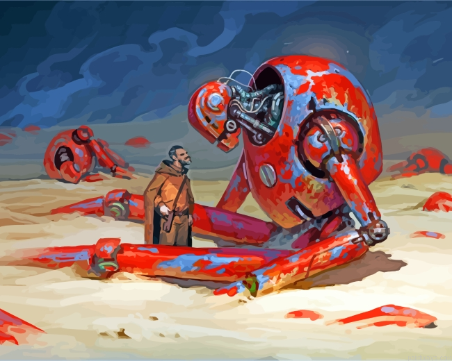 Broken Robot Painting By Numberss.png