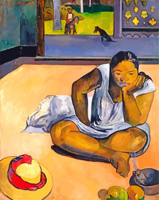 Brooding Woman Painting By Numberss.png