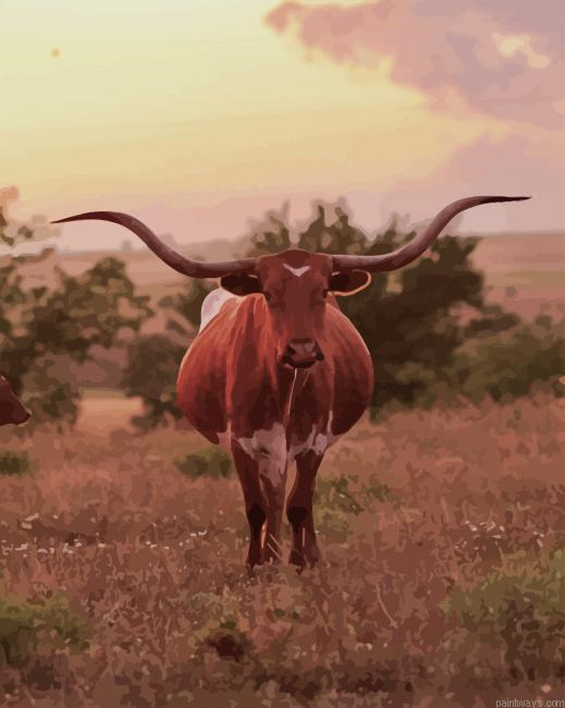 Brown Cow New Painting By Numberss.png