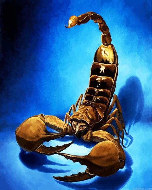Brown Scorpion Insect Painting By Numberss.png