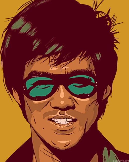 Bruce Lee Pop Art Actors Painting By Numberss.png