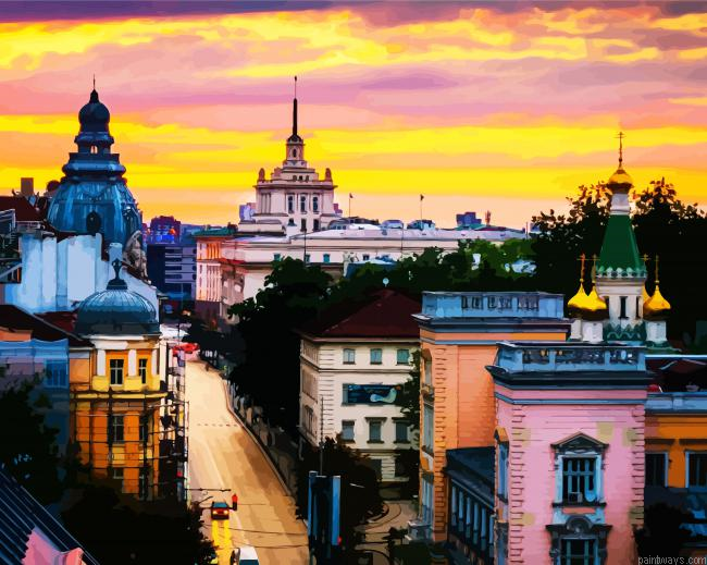Bulgaria At Sunset Painting By Numberss.png