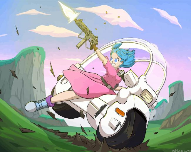 Bulma Character Painting By Numberss.png